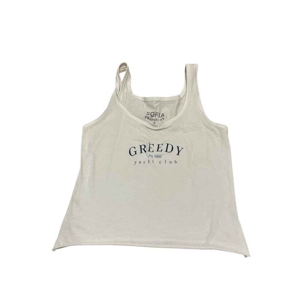 Greedy yacht clubb tank top Sofia Franklyn merch